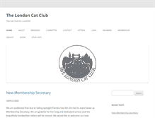 Tablet Screenshot of londoncatclub.org